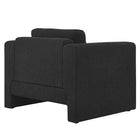 Modway - Visible Tissu Boucle Fauteuil - Noir-Assemblée requise