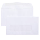 SupremeX - Enveloppe à fenêtre - No. 8 - 3-5/8" x 6-1/2" - Vélin blanc 24 lb - Certifié FSC sans logo - Paquet de 1 000-Vélin blanc