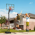 Soozier – Panier de basketball portatif avec panneau incassable de 33 po-Deux options (poteau en 2 ou 3 sections) offrent chacune 5 réglages de hauteur pour une flexibilité maximale 
