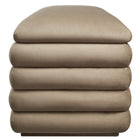 Modway - Mezzo Rembourré Performance Velvet Établi de rangement - Taupe-Glissements au pied sans marquer