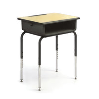 MITYBILT - Bureau à hauteur réglable pour étudiant Sonic-Stratifié érable