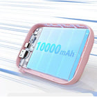 Shuji - Série True Colour 10 000 mAh Batterie externe portable - Rose-Capacité de batterie de 10000 mAh offrant une alimentation portable fiable pour les téléphones intelligents et appareils mobiles compatibles