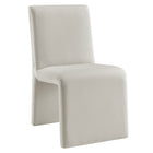 Modway - Emory Velours Performance Rembourré Fauteuil d’appoint de salle à manger - Alabaste-Siège en velours de performance rembourré