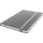 JAM Paper - Grand carnet à couverture rigide avec élastique - 100 feuilles lignées - 5 7/8" x 8 1/2" - Gris-Couleur : gris | Soyez élégant et organisé avec un carnet de notes colouré.
