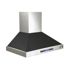 KUCHT KRH3615-K 36 po Hotte murale professionnelle - 900 CFM - Acier inoxydable/Noir-Hotte Pro‑Style de haute qualité en acier inoxydable 304, épaisseur 1,0 mm, qui rehaussera l’apparence de votre cuisine gastronomique
