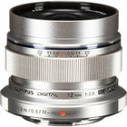 Olympus - Objectif M.Zuiko Digital ED 12 mm f/2 - Argent-Longueur de mise au point de 12 mm