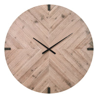Monarch Specialties - 9037 Surdimensionné Grand Horloge Murale Rond de 30" - Brun-Cette horloge murale ronde de 30 pouces, avec sa finition chic brun aspect bois, apporte une touche moderne remarquable à n'importe quelle pièce, ce qui en fait l'élément décoratif idéal pour les intérieurs élégants, à la maison ou au bureau