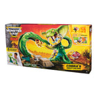 Monster Jam - Coffret Mini Cobra Booster-Aventures dans la jungle : Plongez au cœur de la mêlée Monster Jam, activez le lanceur motorisé et faites voler vos mini-monster trucks à travers le circuit de la jungle avec looping de 71,1 cm de long