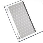 Bindertek - Reliure à 3 anneaux de première qualité - 3 po - gris foncé-Mécanisme d’ouverture des anneaux fixé au dos de la couverture pour plus de durabilité