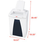 HSM - Gros déchiqueteur de bureau Securio à alimentation auto 500CL5, pile de 500 feuilles, de 5 à 7 feuilles, coupe micro-Le moteur puissant est conçu pour un fonctionnement continu