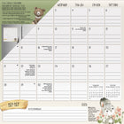 DateWorks - 2026 Calendrier Mural Magnétique Familial 16 Mois - 12 po x 12 po - Animaux - Bilingue -12,00" x 12,00"