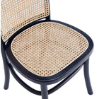 Manhattan Comfort - Lot de 4 chaises de salle à manger Paragon 44,5 cm style industriel chic - noir et gris-Coussin de siège en option inclus pour plus de confort