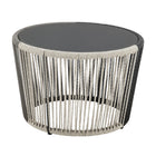 Manhattan Comfort - Ensemble de conversation de patio moderne Ashland 3 pièces - Gris - Ensemble de 5-10