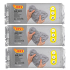 JOVI - Argile séchée à l'air libre - Barres de 1,1 lb - Gris - Paquet de 3-Texture fraîche et agréable : découvrez le plaisir de travailler avec l'argile séchante à l'air JOVI, dotée d'une texture fraîche et agréable qui procure une sensation de fraîcheur au toucher. Sa consistance humide la rend exceptionnellement facile à façonner et à manipuler, vous permettant de donner vie à vos visions créatives sans effort.