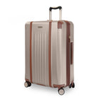 Ricardo Beverly Hills - Montecito 2.0 Moyen Valise Rigide de 25 po  - port USB - Champagne-Poignée télescopique ergonomique avec prise moulée confortable - Facilite les déplacements dans les aéroports, les hôtels et les rues achalandées, tout en offrant plus de confort