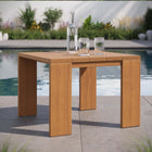 Modway - Tahoe Terrasse extérieure Bois d’acacia Table d’appoint - Naturel-Glissements au pied sans marquer