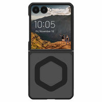 UAG - Étui Mouve avec aimant pour Galaxy Z Flip 7 – Cendre-Structure en deux pièces co-moulées pour téléphones pliables et appareils à charnière