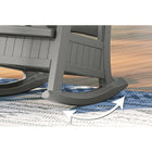 Suncast - Chaise berçante avec rangement - Gris colombe-Fabriqué aux USA.