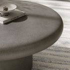 Modway - Argos Intérieur - Terrasse extérieure Rond de béton Table basse - Gris-Assemblage facile requis