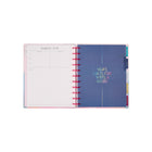 The Happy Planner - Planificateur daté grand format 2026–2027 à reliure à disques - 11-1/2 po x 10-1/4 po - Expression abstraite-Comprend 3 mois bonus, un signet et des autocollants