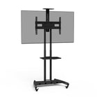 Kanto - Chariot de téléviseur mobile avec plateau pour clavier et étagère pour caméra - Écran de 40 à 70 po-Prend en charge les téléviseurs pesant jusqu'à 100 lb (45,5 kg)