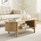 Modway - Cadence Table basse - Chêne-Stockage ouvert