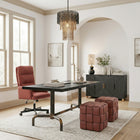 Zuo - Zare Pouf - Brun-Dimensions: 18,1 po L x 18,1 po L x 18,1 po H