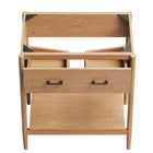 Modway - Zaire 30" Armoire de toilette de salle de bain (lavabo non inclus) - Naturel-Placage de grains de bois