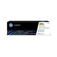 HP - Cartouche de toner jaune haut rendement LaserJet d'origine 202X (CF502X)-Couleur du toner : jaune (haut rendement)