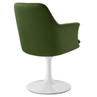 Modway - Lippa Salle à manger pivotante Performance Velvet Fauteuil - Vert mousse blanche-Assemblée requise