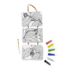 Art 101 - Ensemble d'art sur toile à suspendre bricolage, paquet de 2-Comprend également 6 peintures acryliques et 1 pinceau par motif, pour un total de 12 peintures et 2 pinceaux