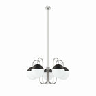 Modway - Stellar 5-Lumière Lustre - Nickel poli à l’opale-Lustre moderne à 5 lumières