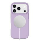 Blu Element - Étui Silicone MagSafe - pour iPhone 17 Pro - Lavande-Bords surélevés pour protéger l'appareil photo et l'écran