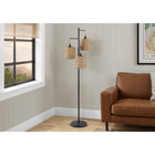 Monarch Specialties - 9651 73"H Lampadaire - Corde Naturelle, Métal Noir-Illuminez n'importe quelle pièce avec cette lampe décorative, conçue pour offrir l'ambiance parfaite pour la détente ou la productivité tout en complétant un décor tendance