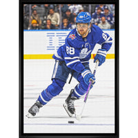 William Nylander 20x29 sur toile Maple Leafs Action-V - Toile encadree - 22" x 31"-Impression sur toile de qualité supérieure avec bordures enveloppées
