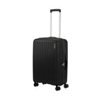 American Tourister - 23 po Rejoy Spinner Moyen - noir réel-La poignée de tirage à plusieurs positions vous permet de régler la hauteur pour avoir une expérience plus confortable
