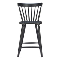 Zuo - Tyce Tabouret de comptoir - Noir - Ensemble de 2-Repose-pieds ergonomique et confortable