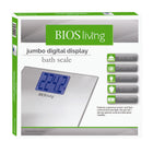 BIOS Living - Pèse-personne numérique à très grand affichage-Plateforme en verre trempé