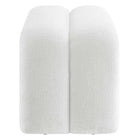 Modway - Dax Chenille de 50,5" Rembourré Banc d’accent - Frost-Entièrement assemblé