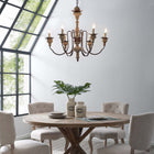 Modway - Bountiful Lumière de plafond française vintage Chandelier candélabre-Bras métalliques anciens