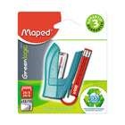 Maped - Mini Agrafeuse Greenlogic - Couleurs assorties-Fait de 95% de plastique recycle