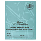 North American Paper Inc. - Cahiers d’exercices - 7 po x 9 po - quadrillés 1 cm - 40 pages - paquet de 25-40 feuilles/cahier