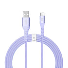 LOGiiX - Vibrance Braid 1,2 M USB-A vers USB-C - Lavande-Câble USB-A vers USB-C de 1,2 m (*3,94 pi) pour charger et synchroniser les appareils USB-C.