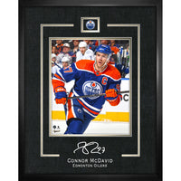 Connor McDavid 16X20 Replica Signature Frame Oilers - Impression encadree - 16" x 20"-Qualité supérieure - virtual frames