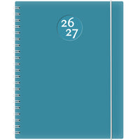 W.Maxwell - 2026-27 Kibo Agenda Hebdomadaire - 8,5 po l x 11 po H - Bleu-Août 2026 à juillet 2027