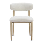 Zuo - Bege Chaise de salle à manger - Blanc-Tissu conçu pour l’extérieur
