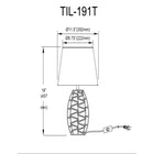Dainolite - Lampe de bureau transitionnelle Tillie - Naturelle-Compatible DEL
