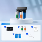 iSpring - WGB21B système de filtration d'eau à 2 étapes pour toute la maison - 4,5 po de diamètre x 10 po de hauteur - bleu-Capacité de filtration exceptionnelle: Les filtres à eau remplaçables pour toute la maison de 10 po x 4,5 po peuvent fournir jusqu'à une année complète d'eau propre (jusqu'à 50 000 gallons) pour une famille de quatre personnes. Les ports d'entrée et de sortie de 1 po permettent un débit d'eau rapide avec moins de perte de pression. Le filtre à sédiments en polypropylène (PP) de qualité