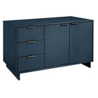 Manhattan Comfort - Buffet moderne Granville 140 cm - Bleu Minuit-17,71653542 po L x 55,03937002 po l x 31,73228343 po H