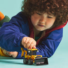 LEGO - Tractopelle Technic - 104 pièces-Comprend une pelle que les enfants peuvent soulever et abaisser, une pelle arrière et des stabilisateurs